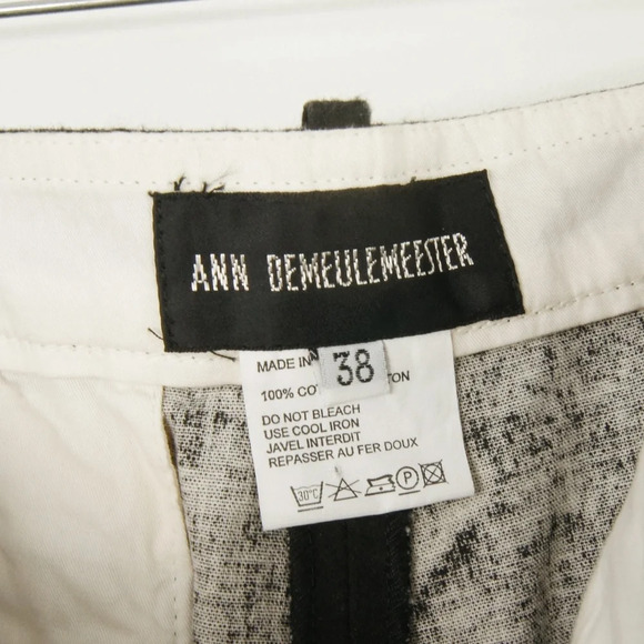 Ann Demeulemeester Black Wide Trouser Pants - Picture 3 of 3